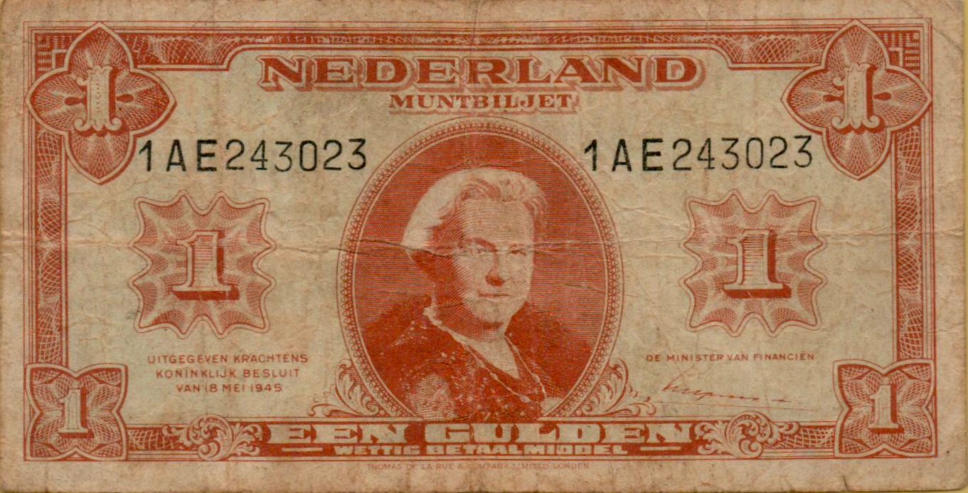 Netherlands 1 1945 VF P-70